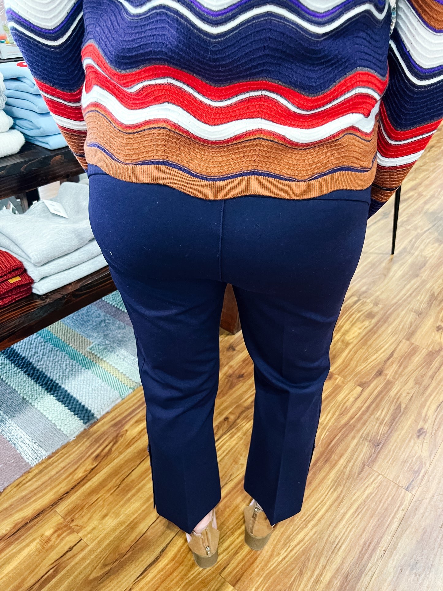 Stella Kick Flare Cadet Blue Trousers