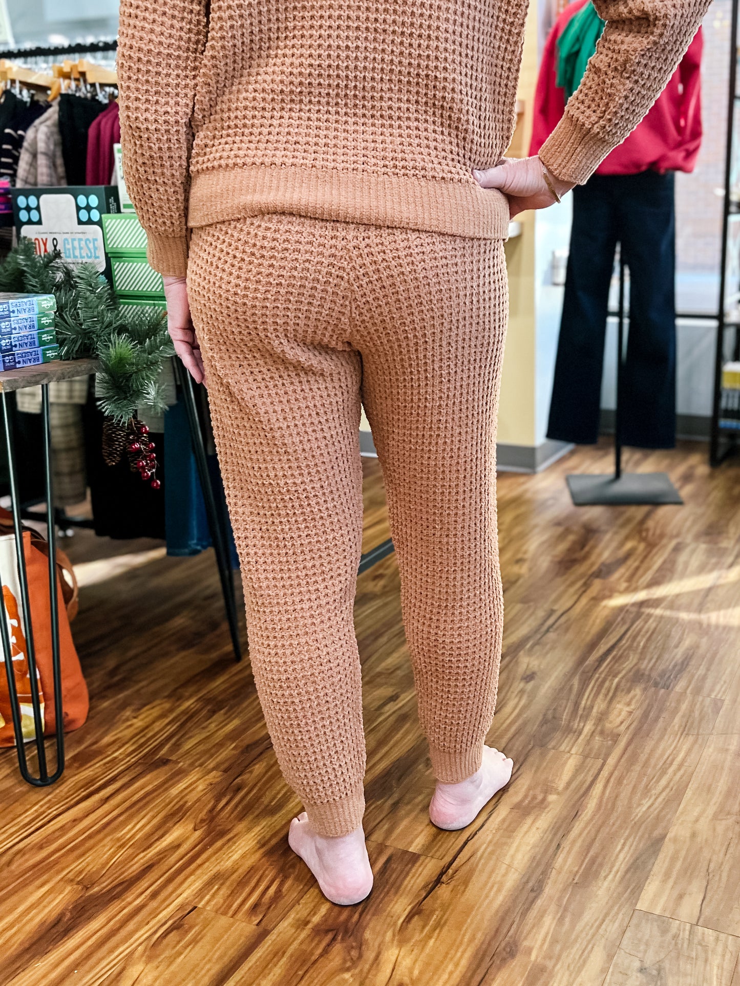 Camel Chenille Joggers