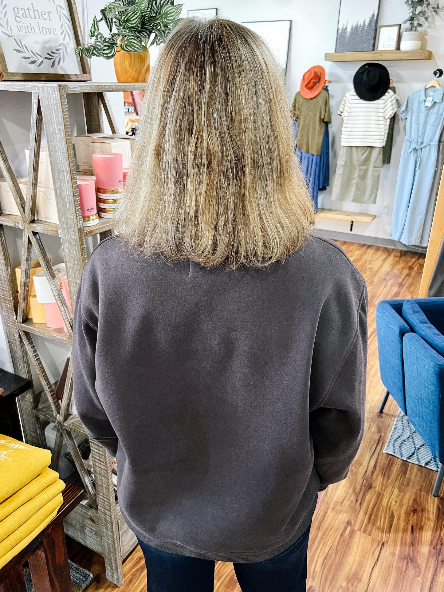 Dark Gray Bonfire Sweatshirt