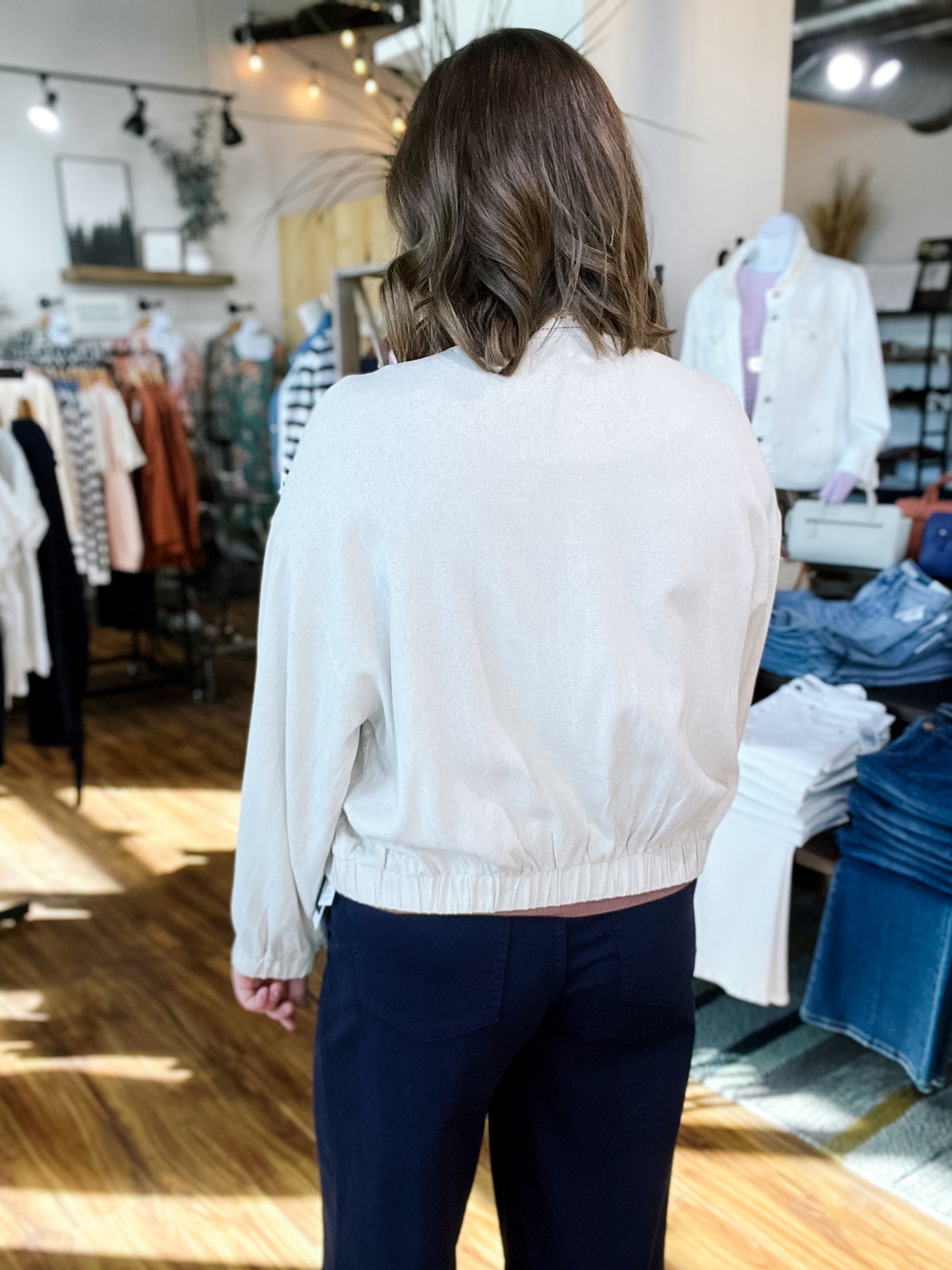 Cream Embroidery Jacket