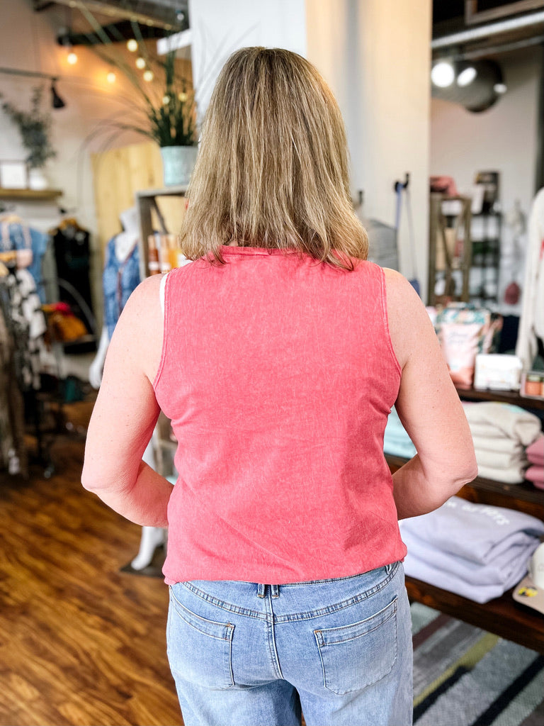 Red USA 1776 Tank Top