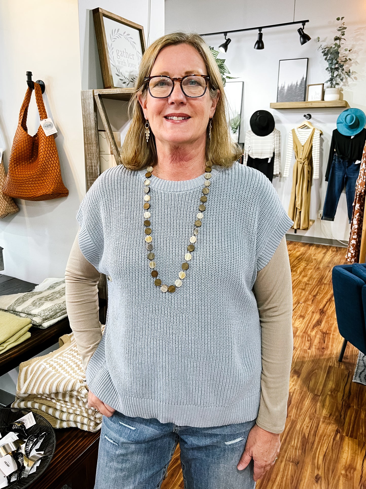 Powder Blue Sweater Vest