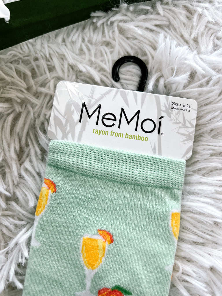 Mint Bellinis Bamboo Crew Sock