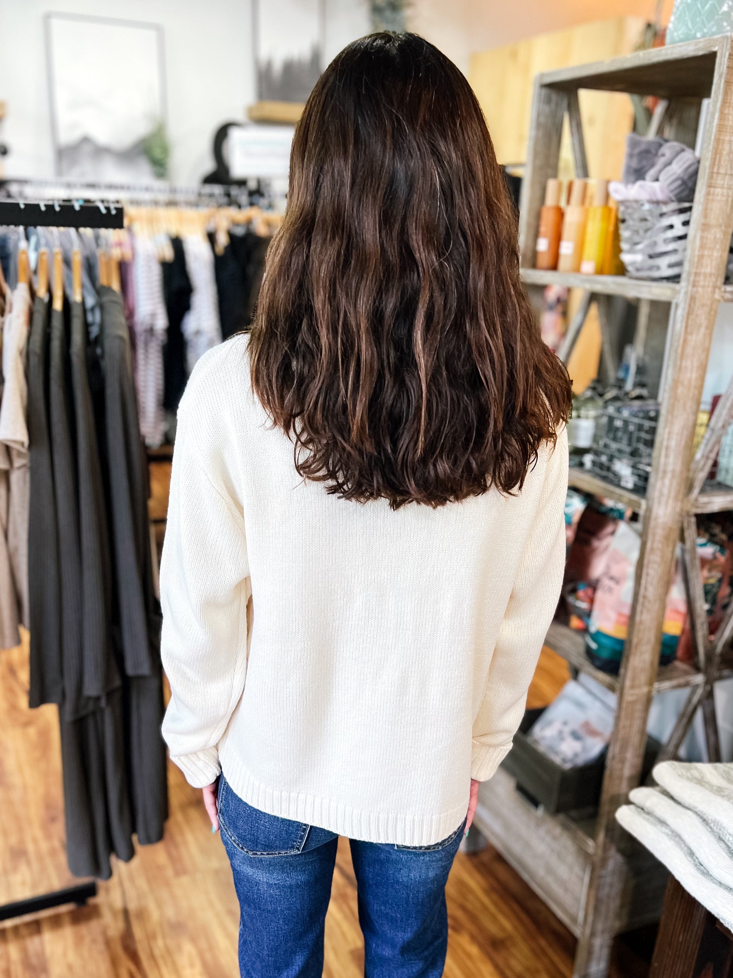Cream Game Day Sweatshirt
