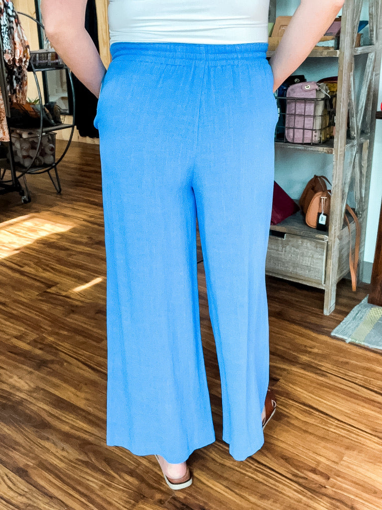 Royal Blue Wide Leg Pant