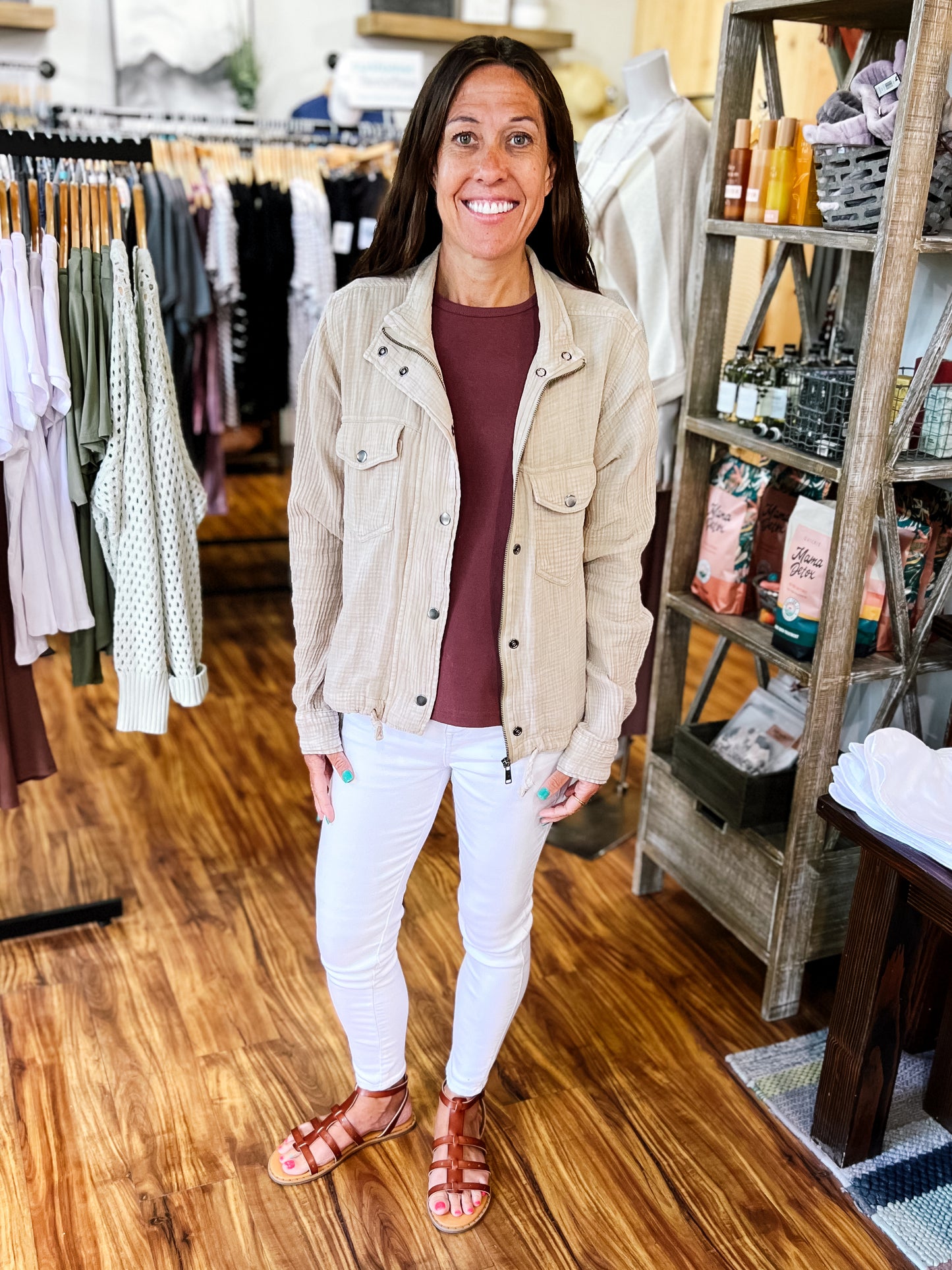 Tan Gauze Jacket