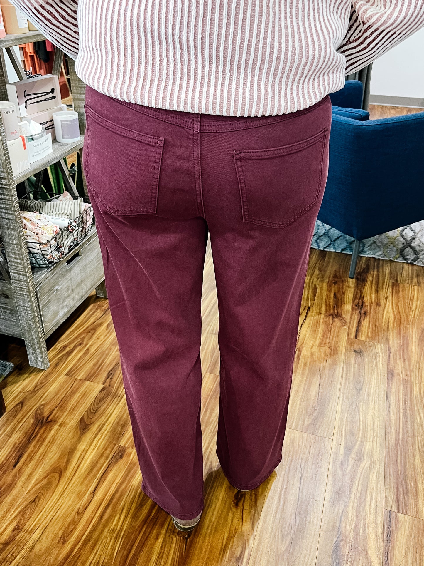 Brooke Plum Wide Leg Pants