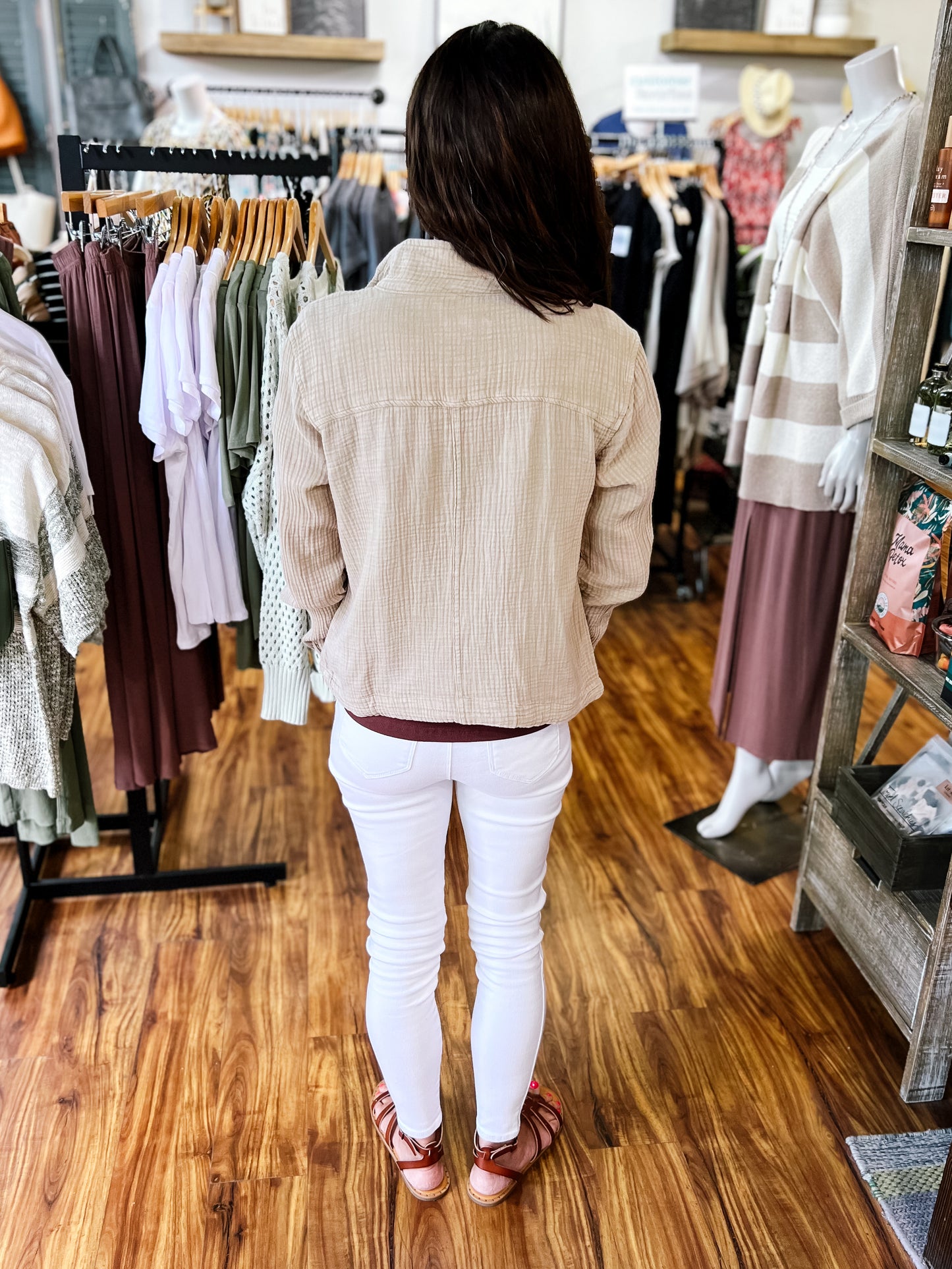 Tan Gauze Jacket