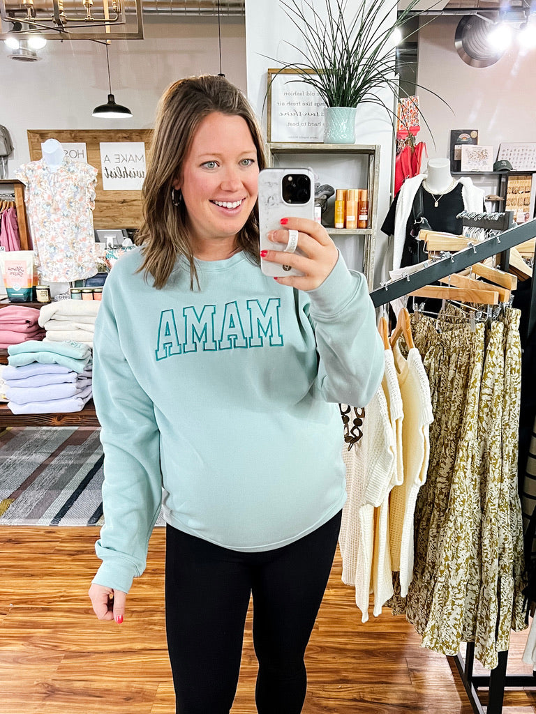 Mint Green Mama Sweatshirt