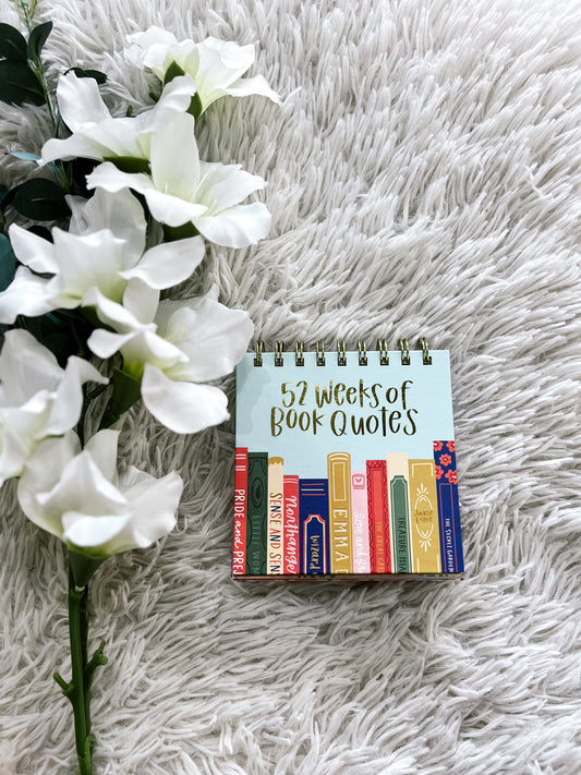 52 Weeks of Book Quotes Flip Calendar
