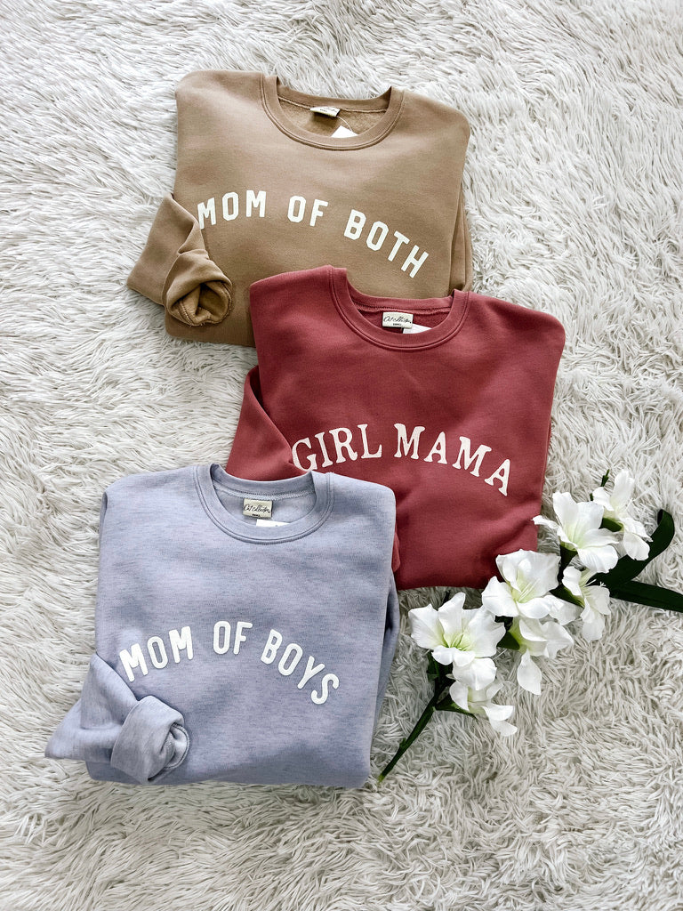 Light Blue Mom of Boys Crewneck Sweatshirt