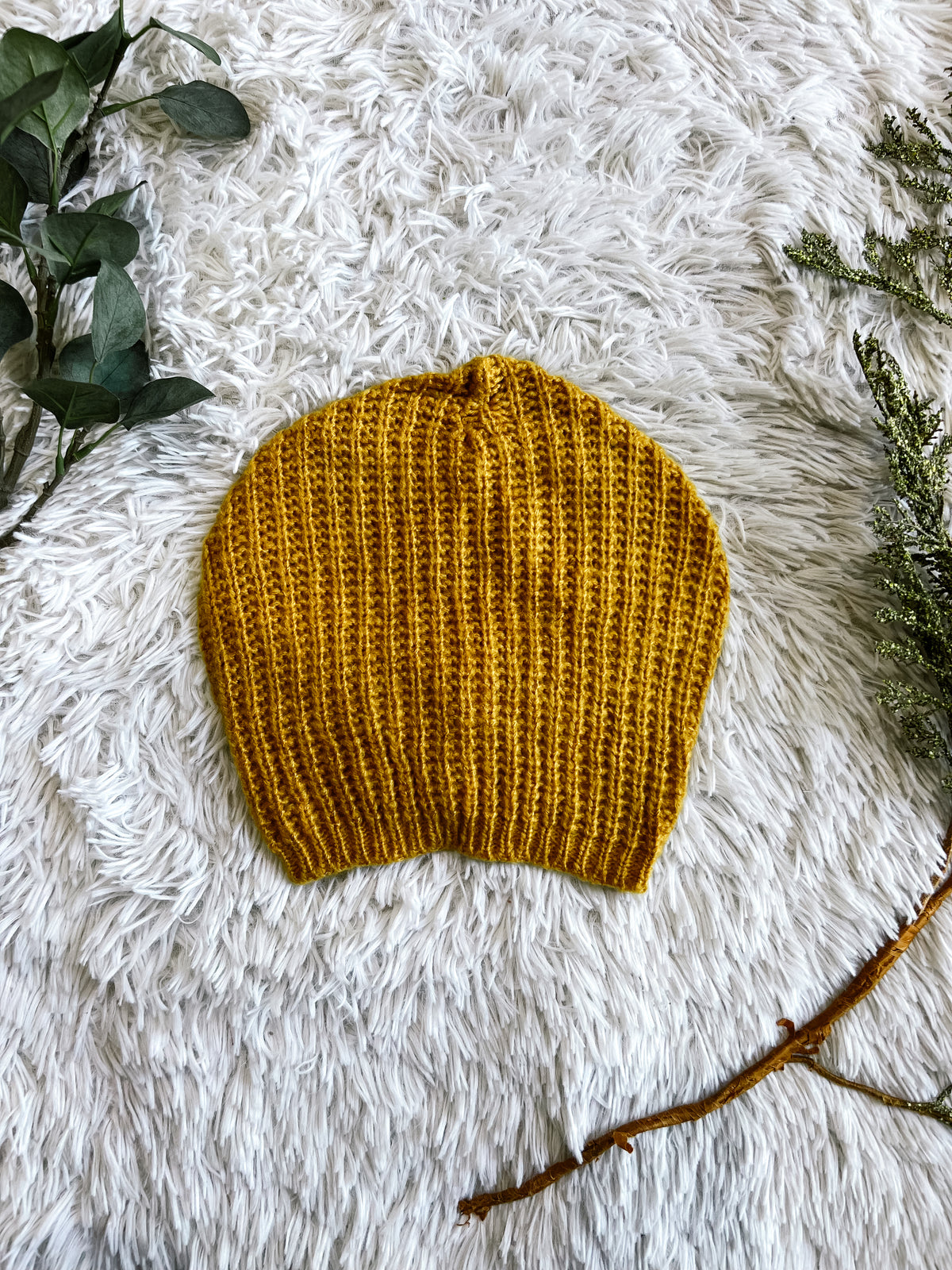Mohair Hand Knit Beanie