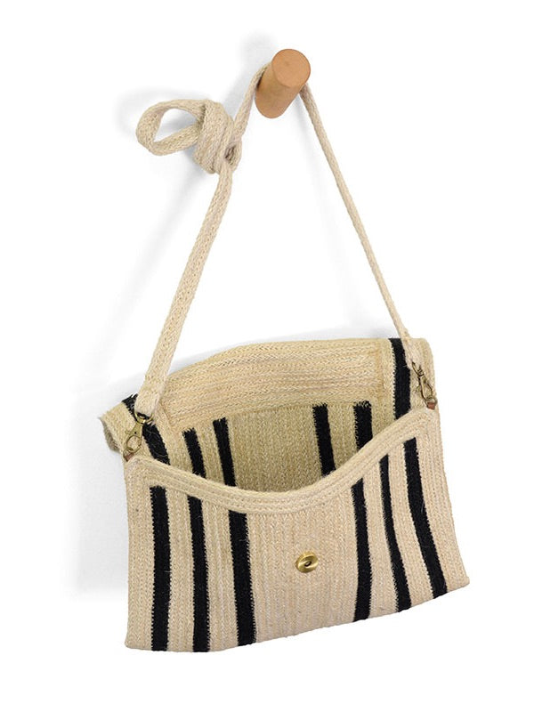 Nellie Jute Crossbody Purse