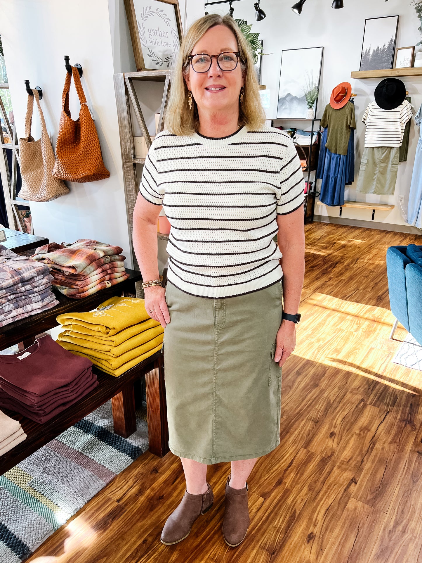 Olive Utility Skirt