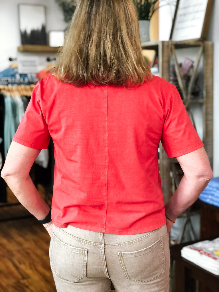 Red Short Sleeve T Shirt