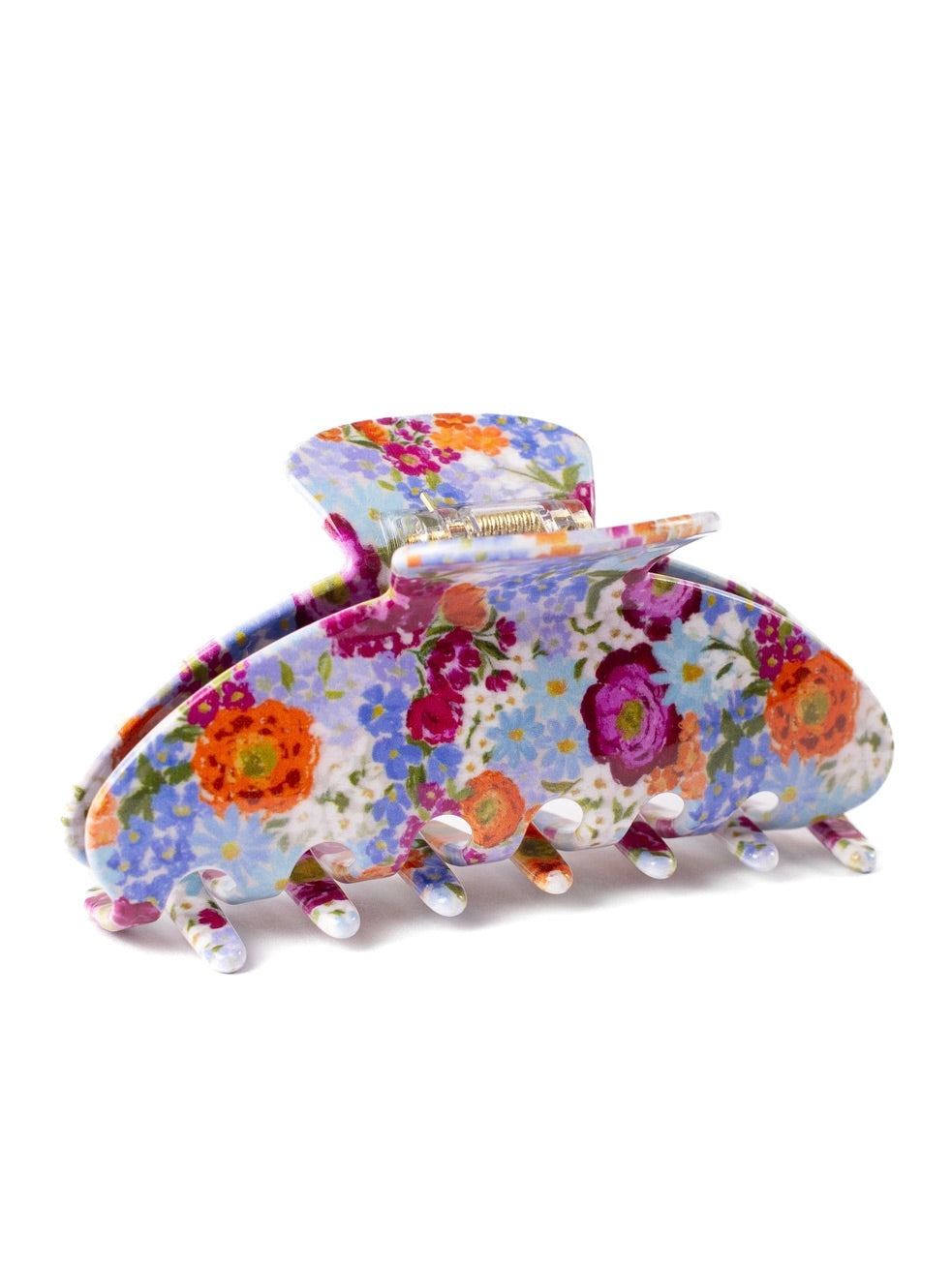 Blue Garden Claw Clip