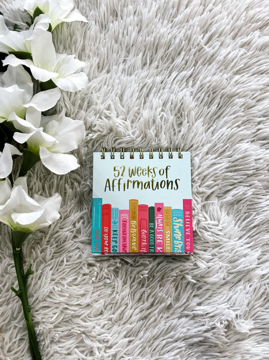 52 Weeks of Affirmations Quotes Flip Calendar