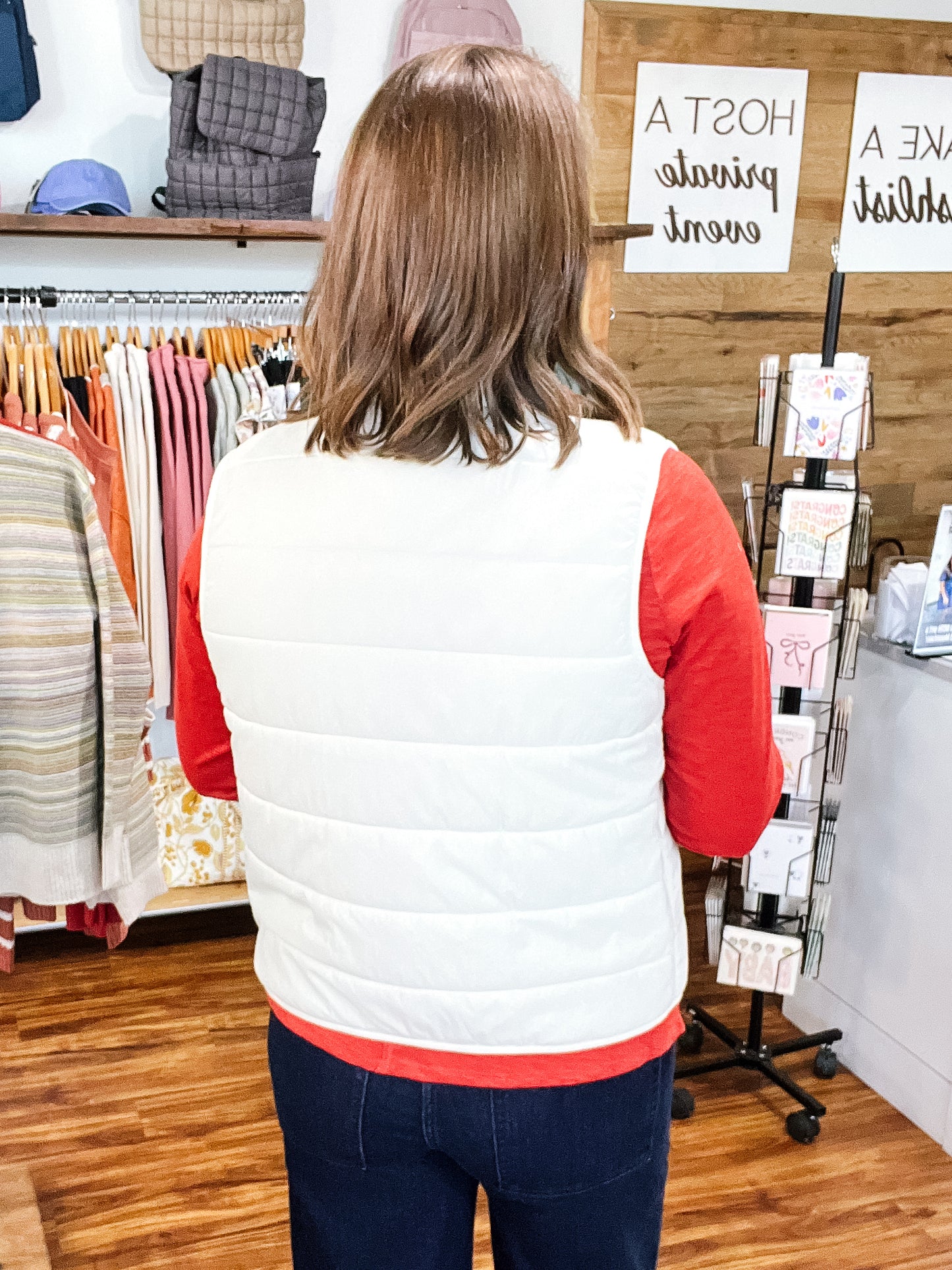 Cream Reversible Vest
