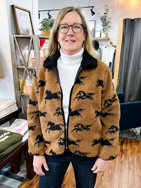 Brown Sherpa Jacket