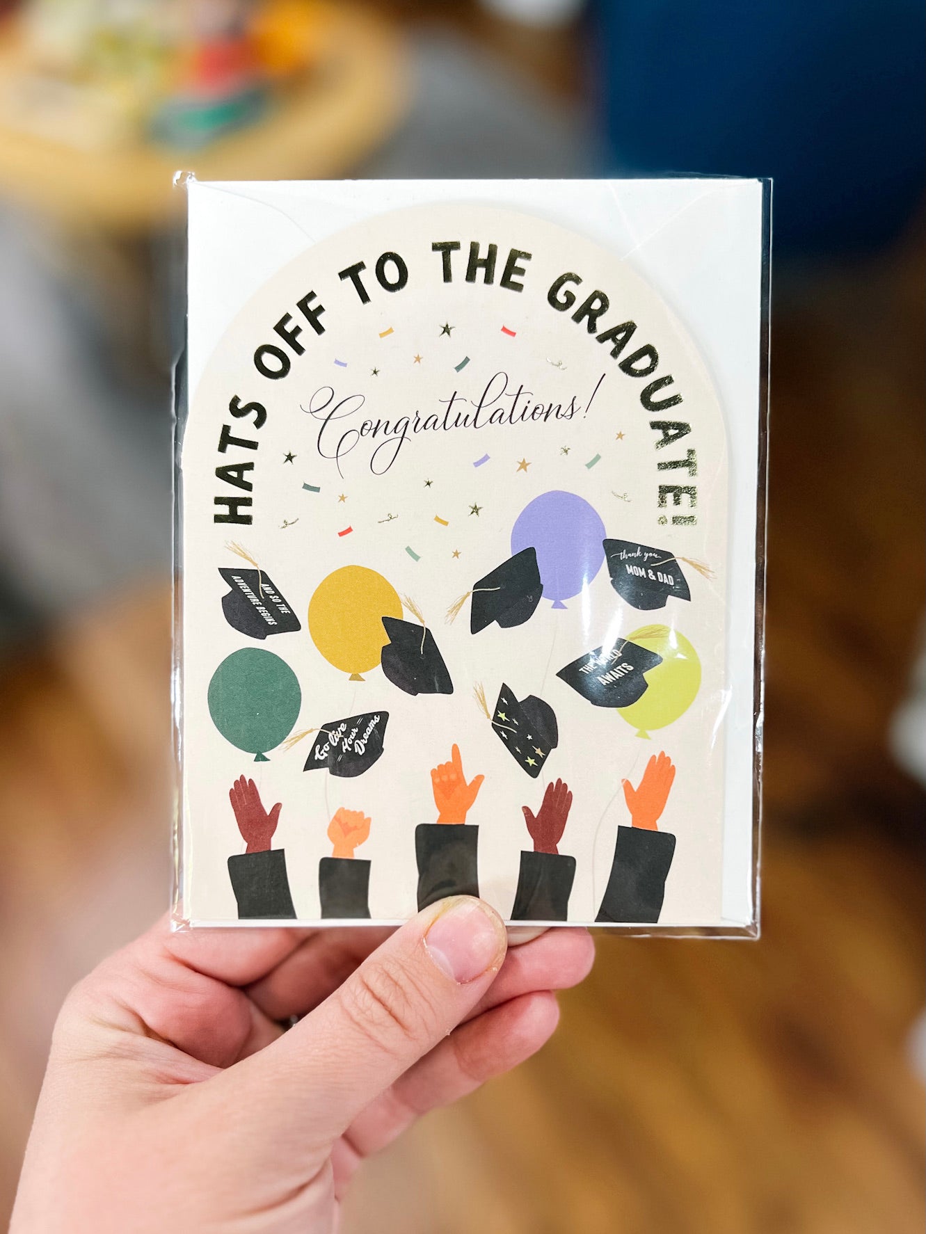 Hats Off Graduation Card