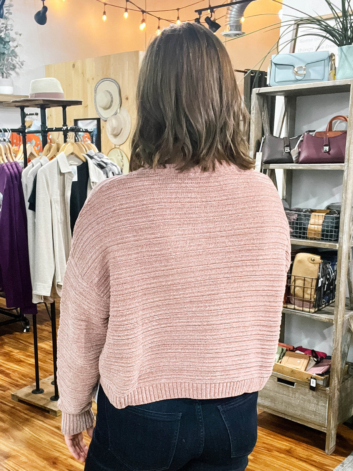 Rose Chenille Sweater