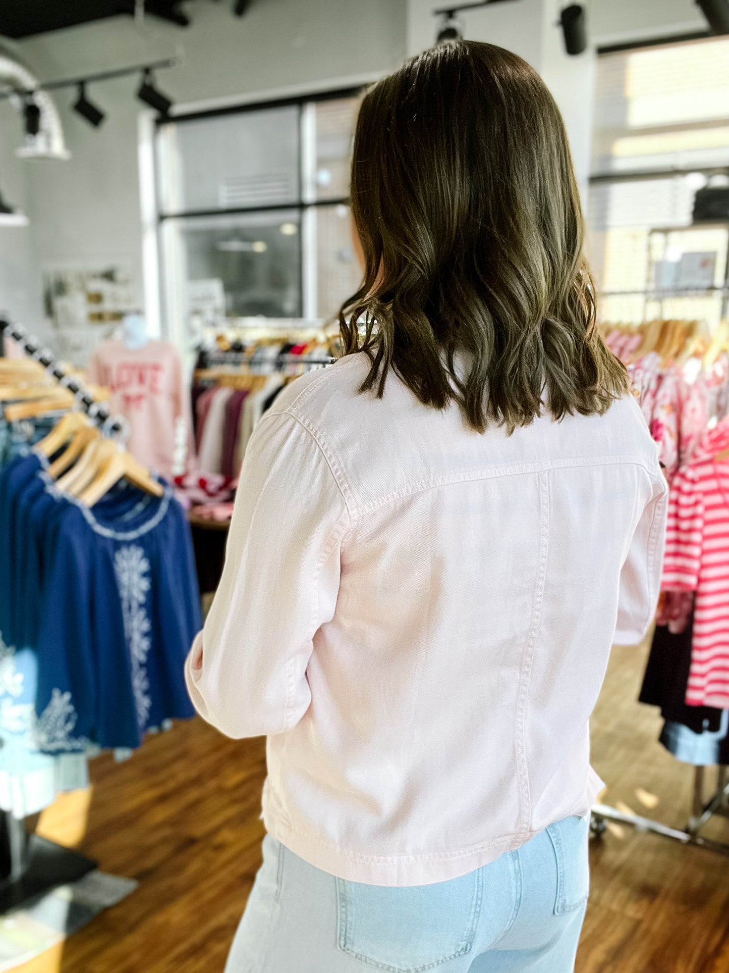 Light Pink Safari Jacket