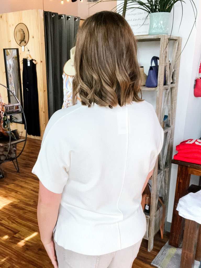 Winter White Dolman Sweater