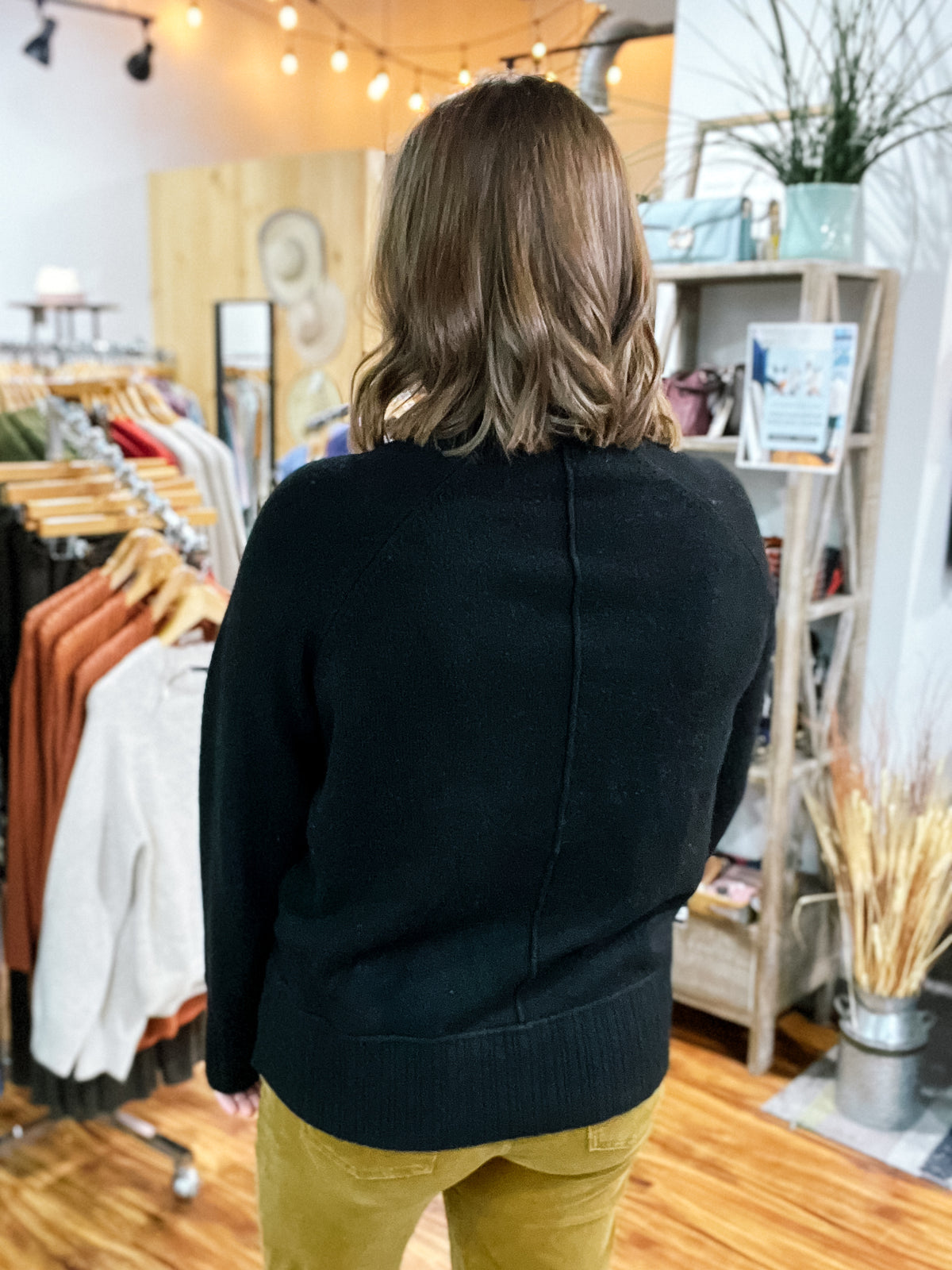 Black Raglan Sweater