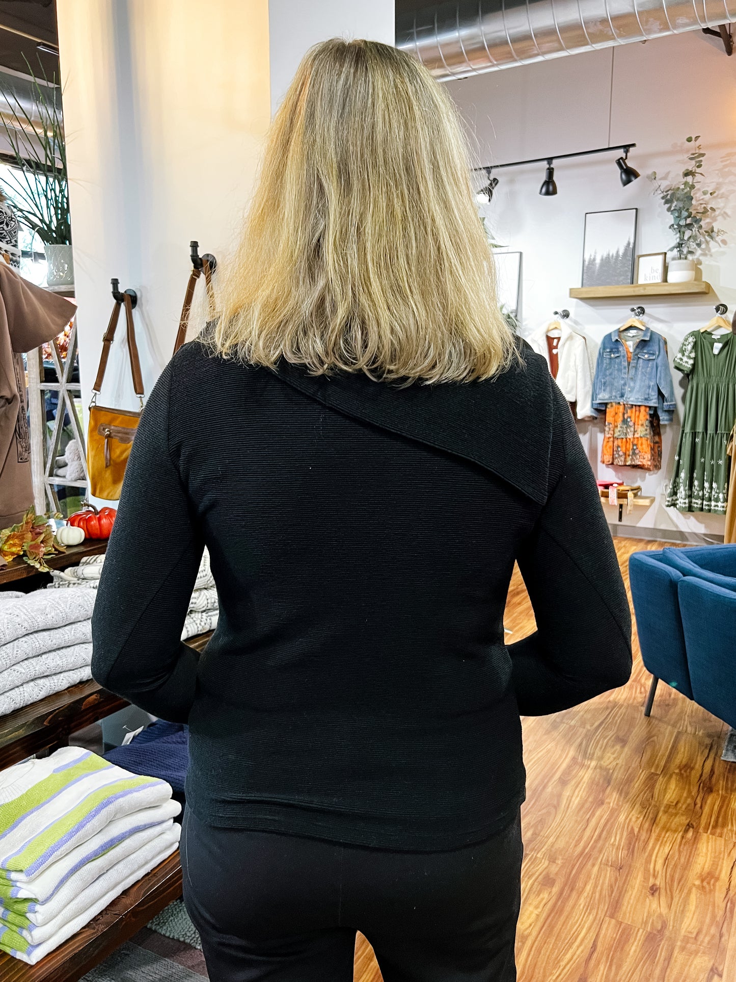 Black Semi Off The Shoulder Top