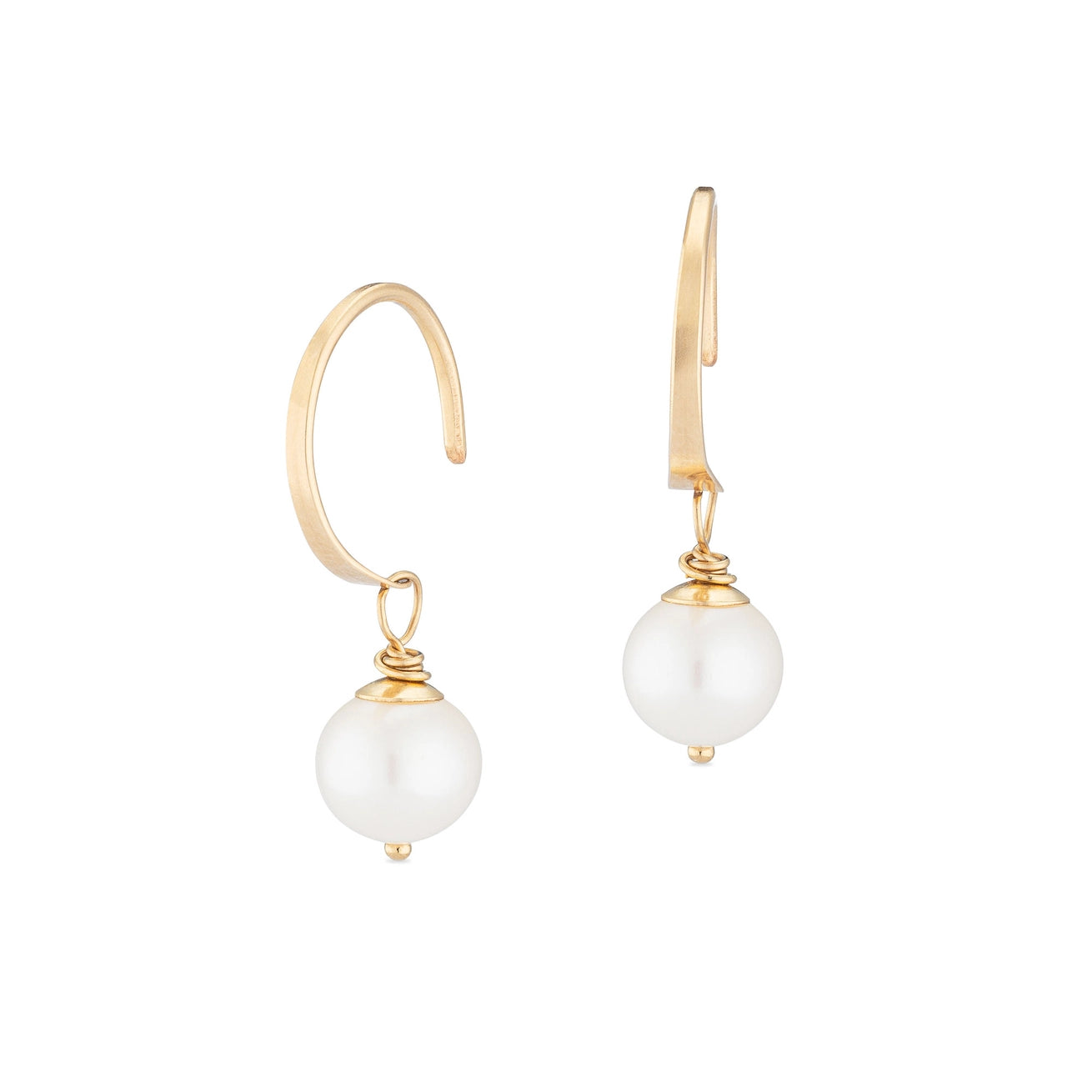 Gold Pearl Drops Earrings