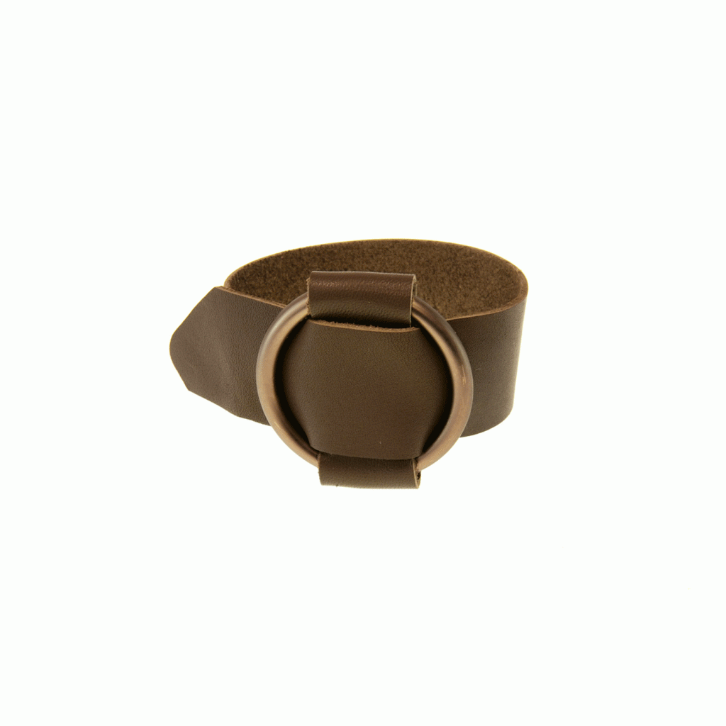 Leather Belt Bracelet