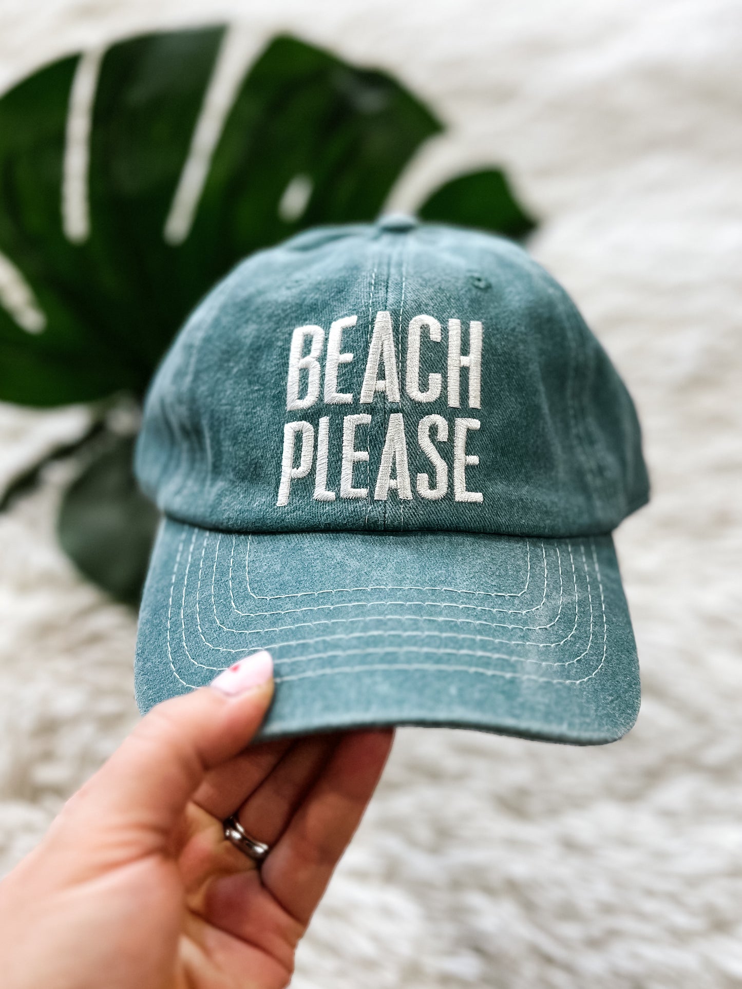 Beach Please Baseball Cap