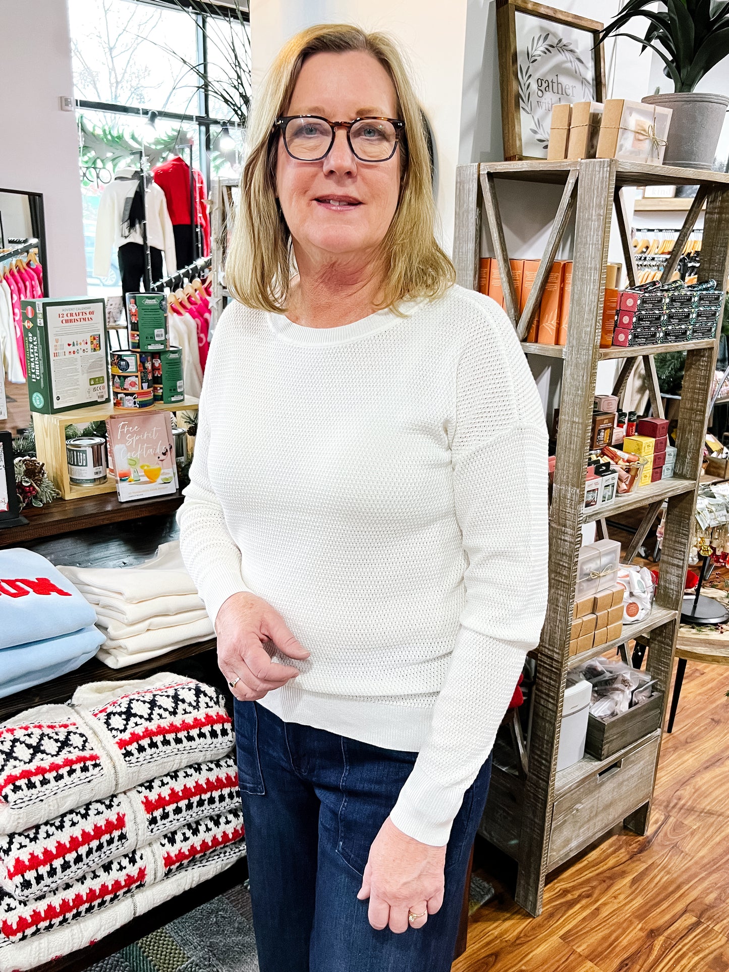 Cream Crewneck Sweater