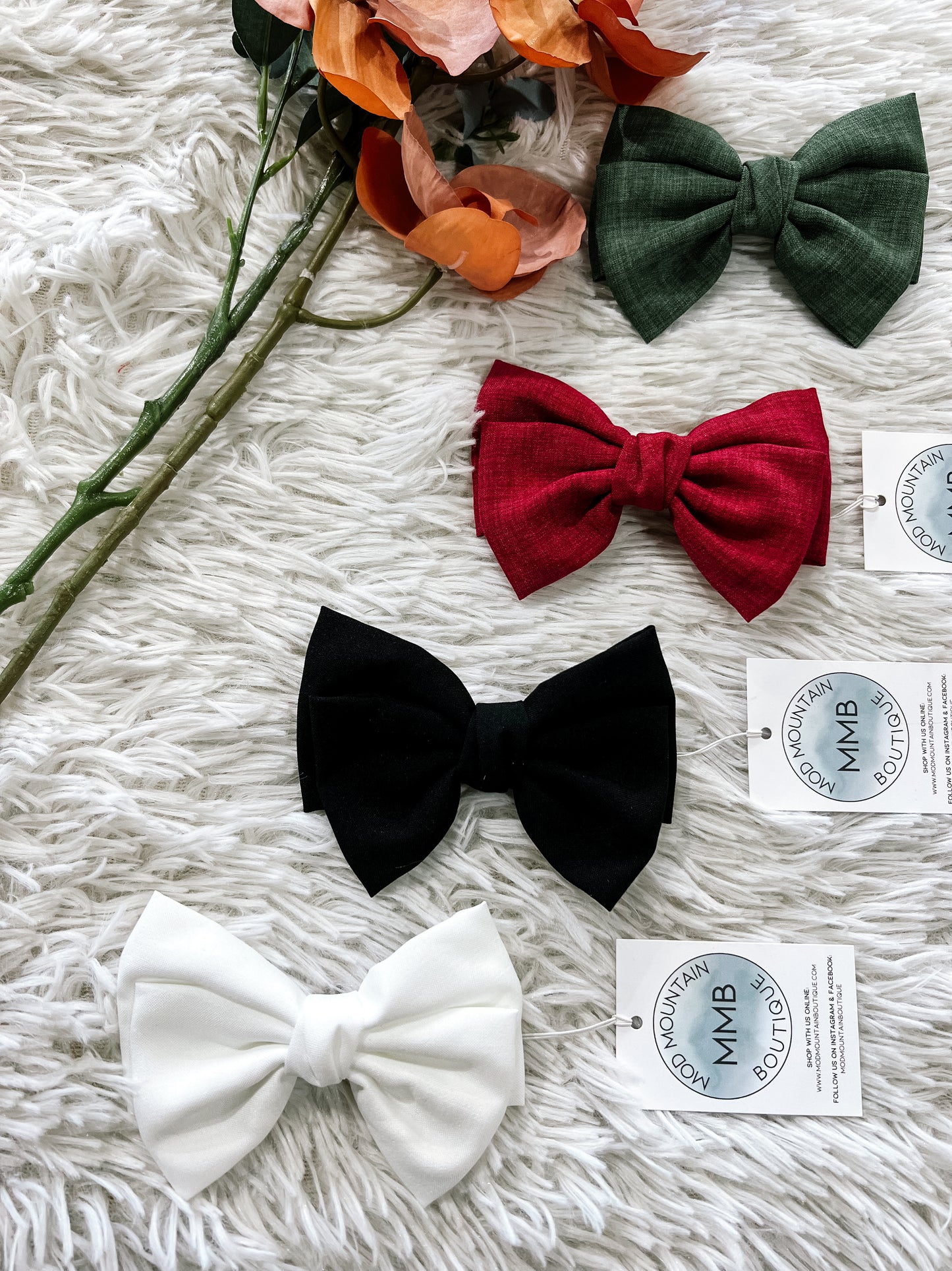 Linen Bow Barrette