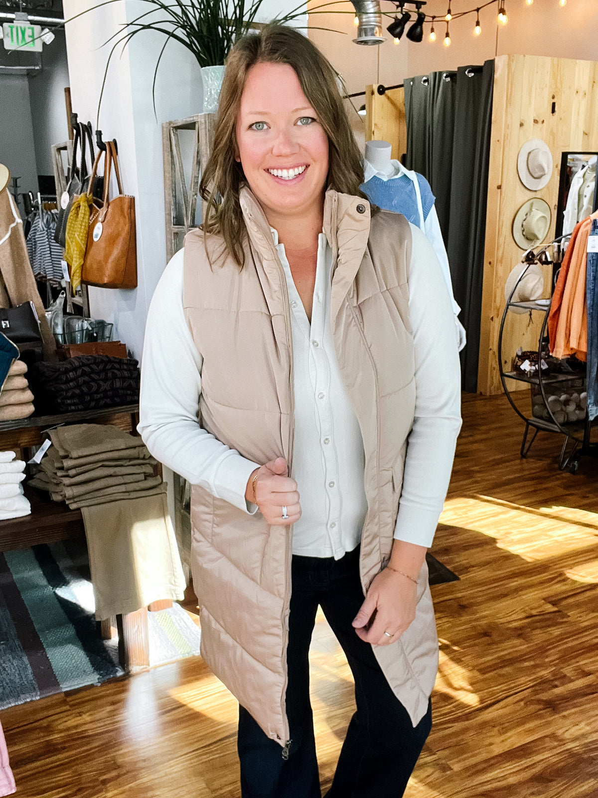 Tan Long Vest