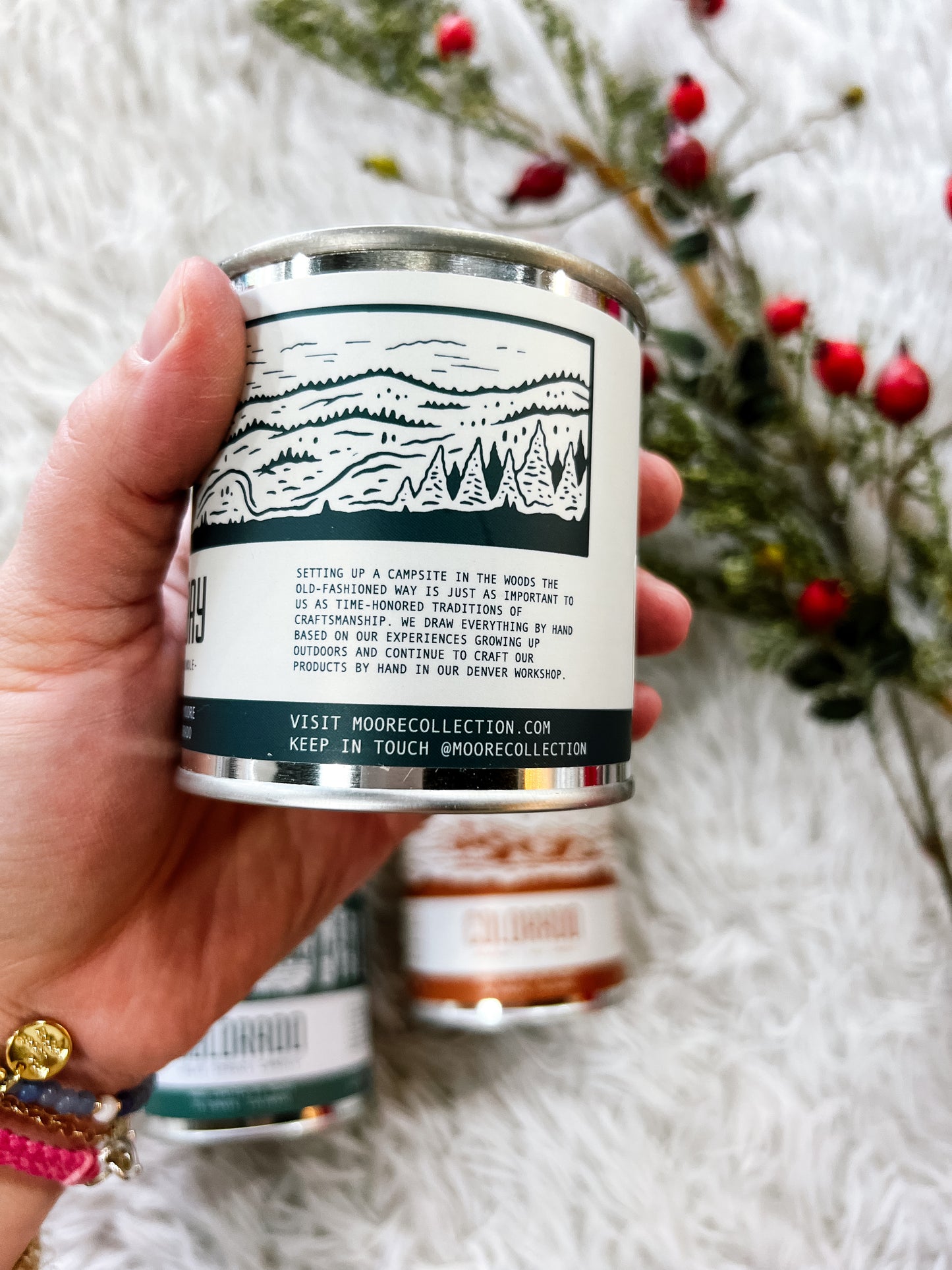 Half Pint Sized Tin Candle