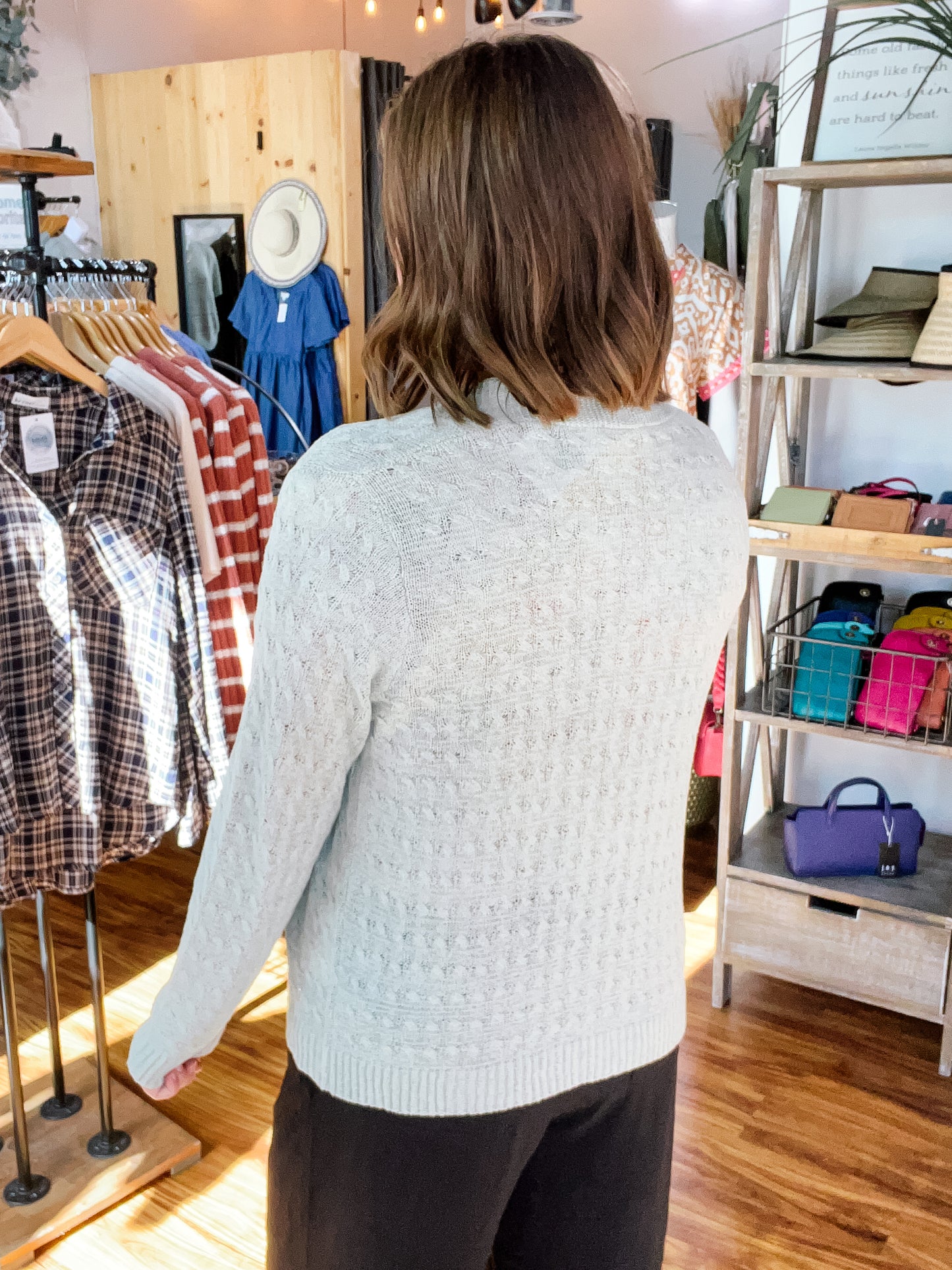 Sage Green Lightweight Cardigan