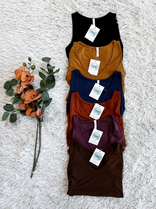 V-Neck Double Layer Tank