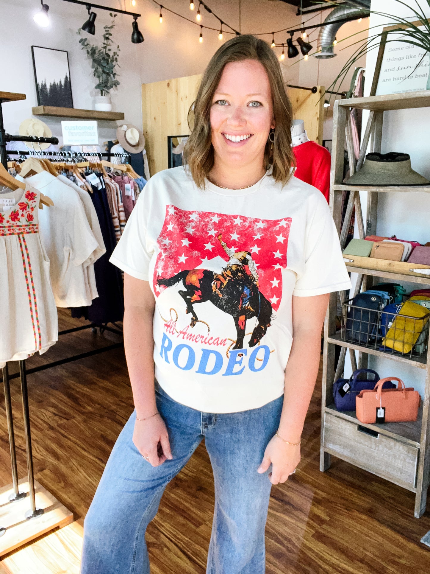 Cream All-American Rodeo T-Shirt