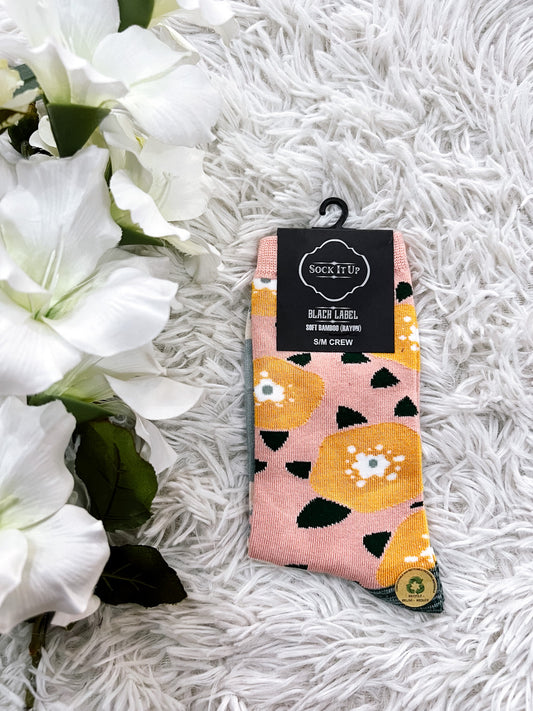 La Flor Pink Sock