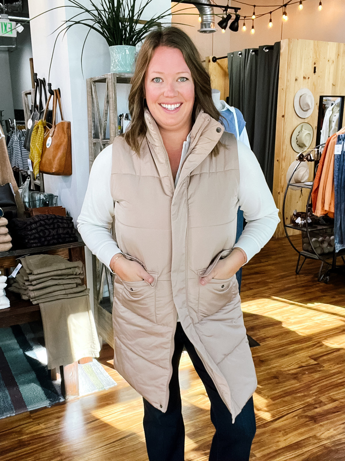 Tan Long Vest