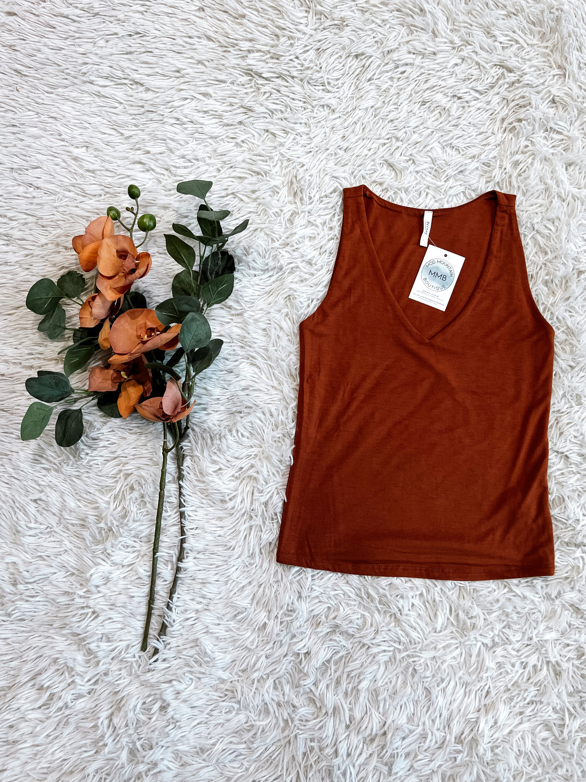 V-Neck Double Layer Tank