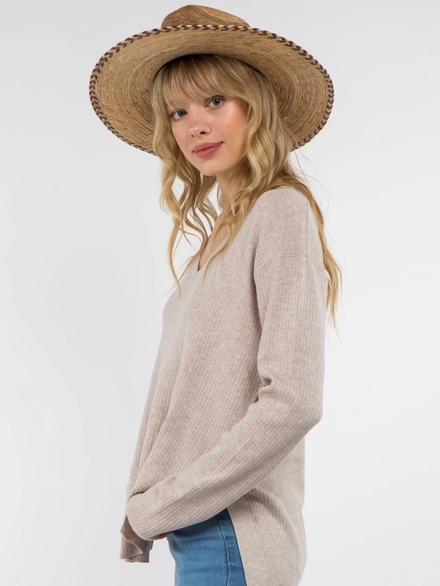 Palm Braid 4" Brim Hat