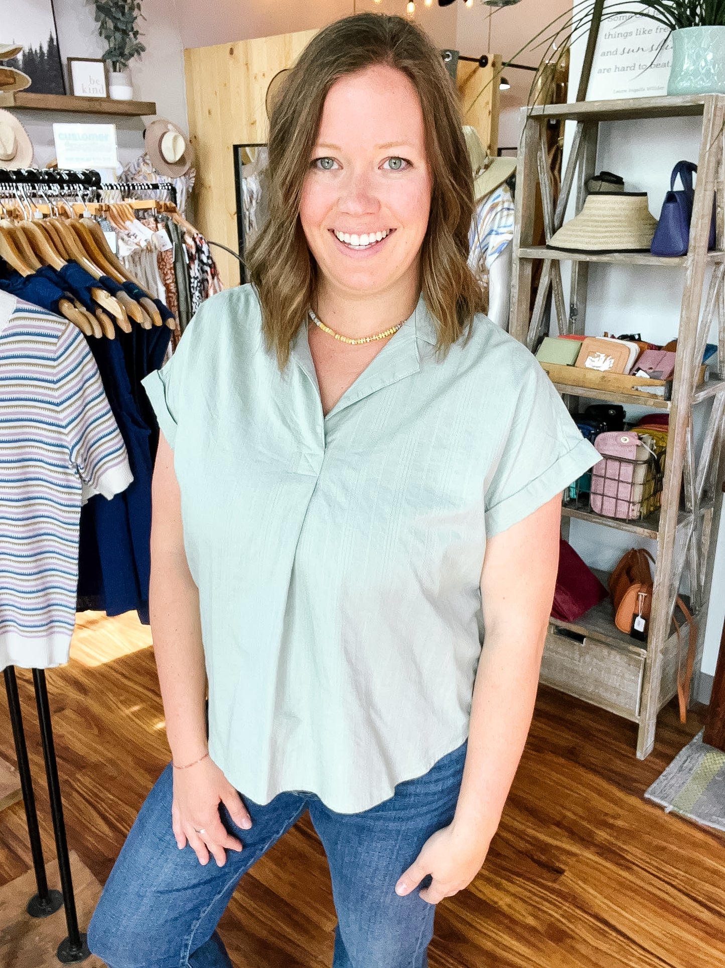 Mint Green Popover Top