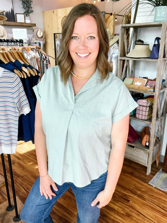 Mint Green Popover Top