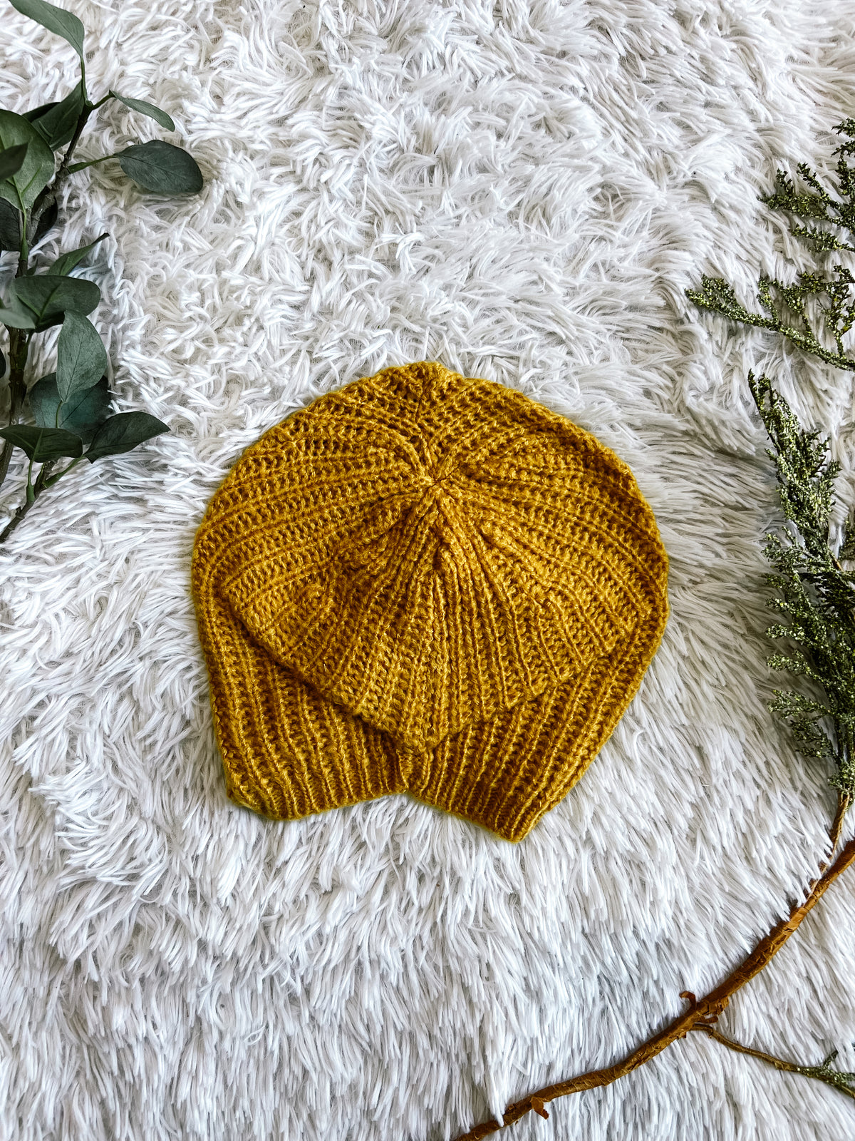 Mohair Hand Knit Beanie