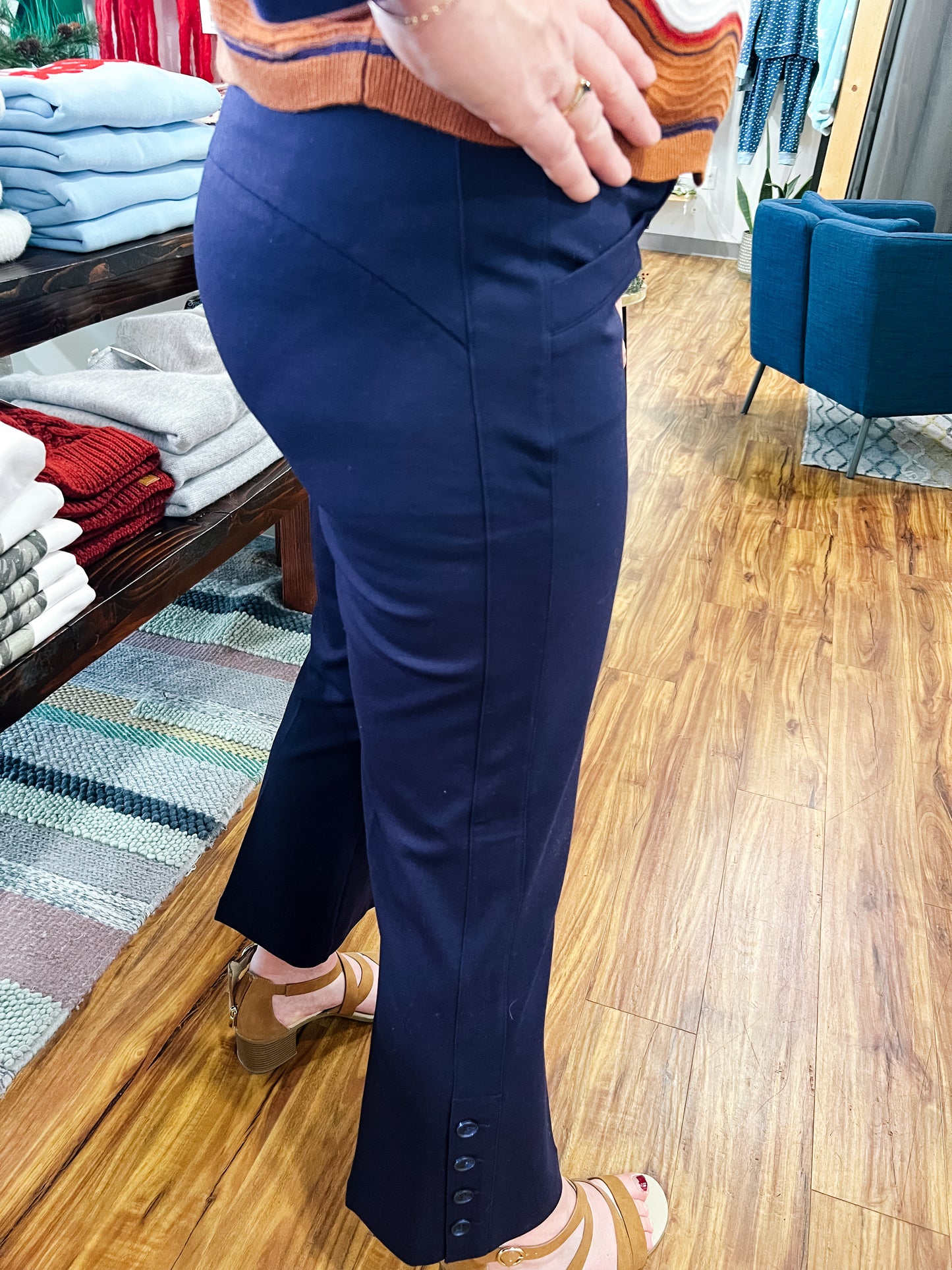 Stella Kick Flare Cadet Blue Trousers