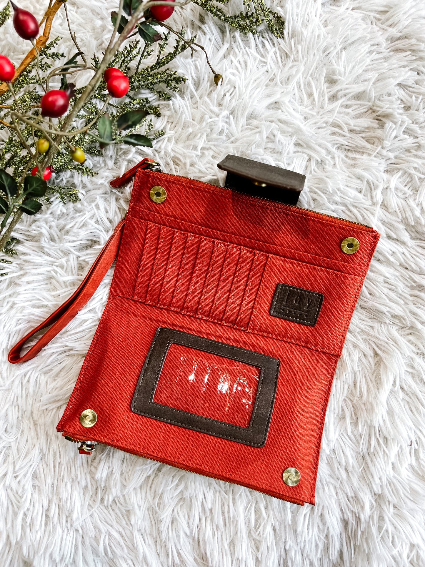 Color Block Wallet Crossbody Purse