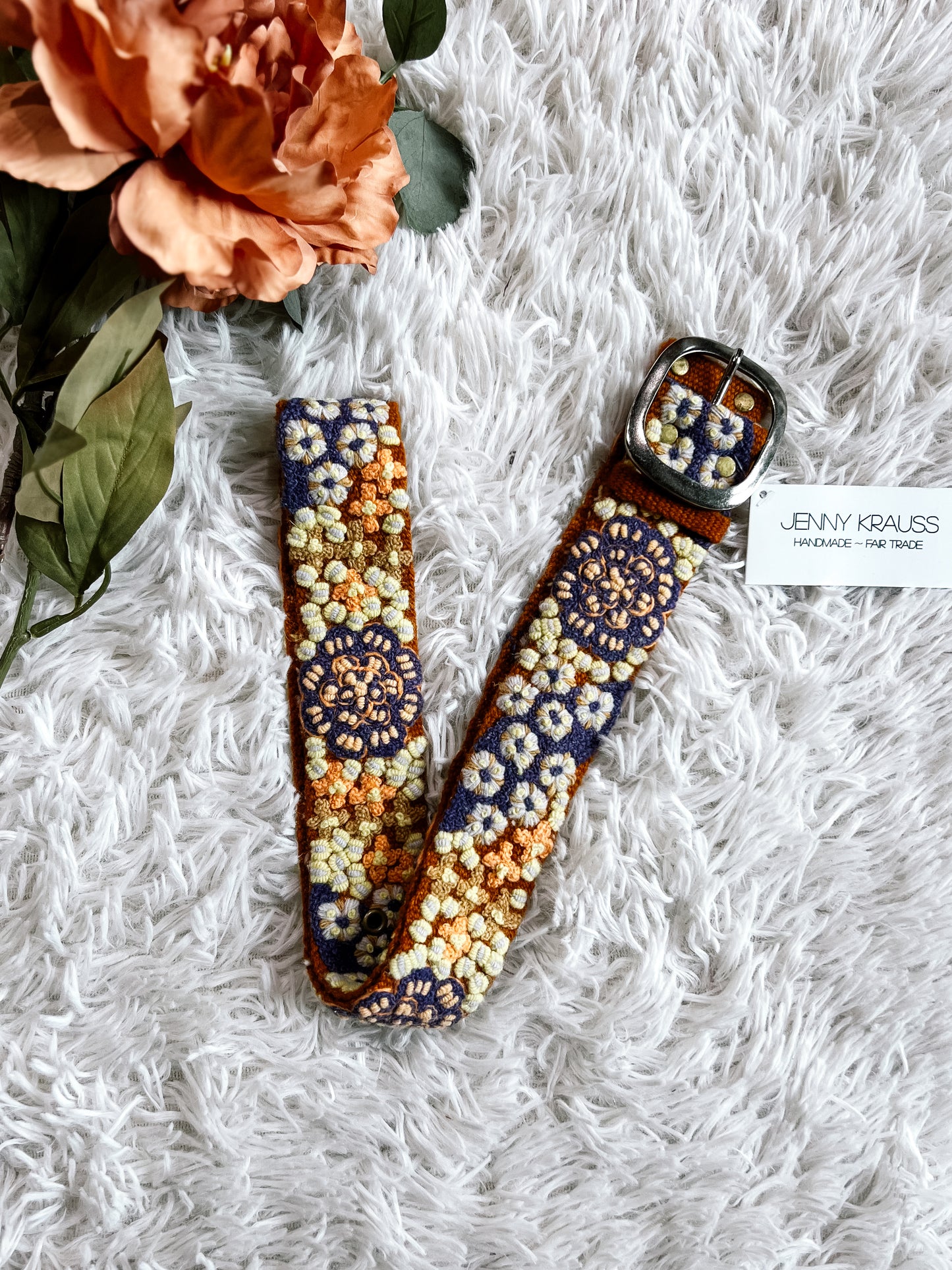 Blue Skies Wool Belt
