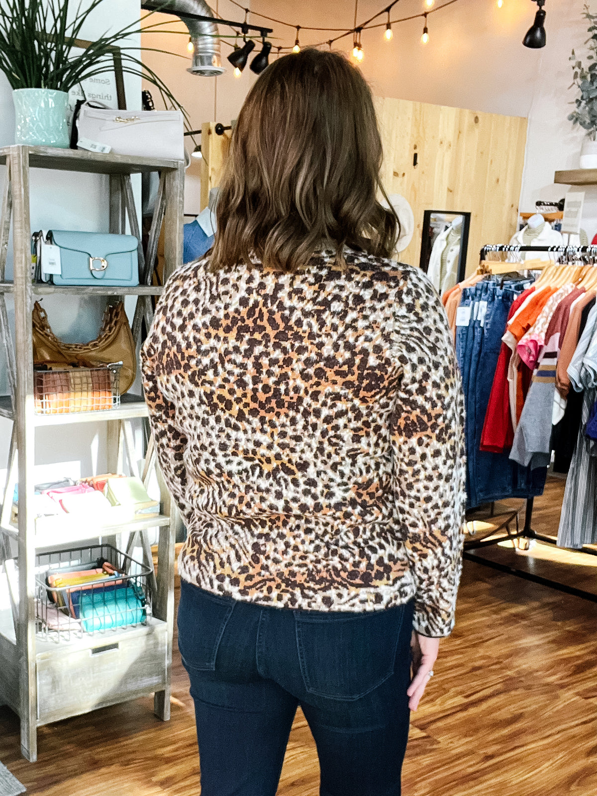 Brown Leopard Sweater